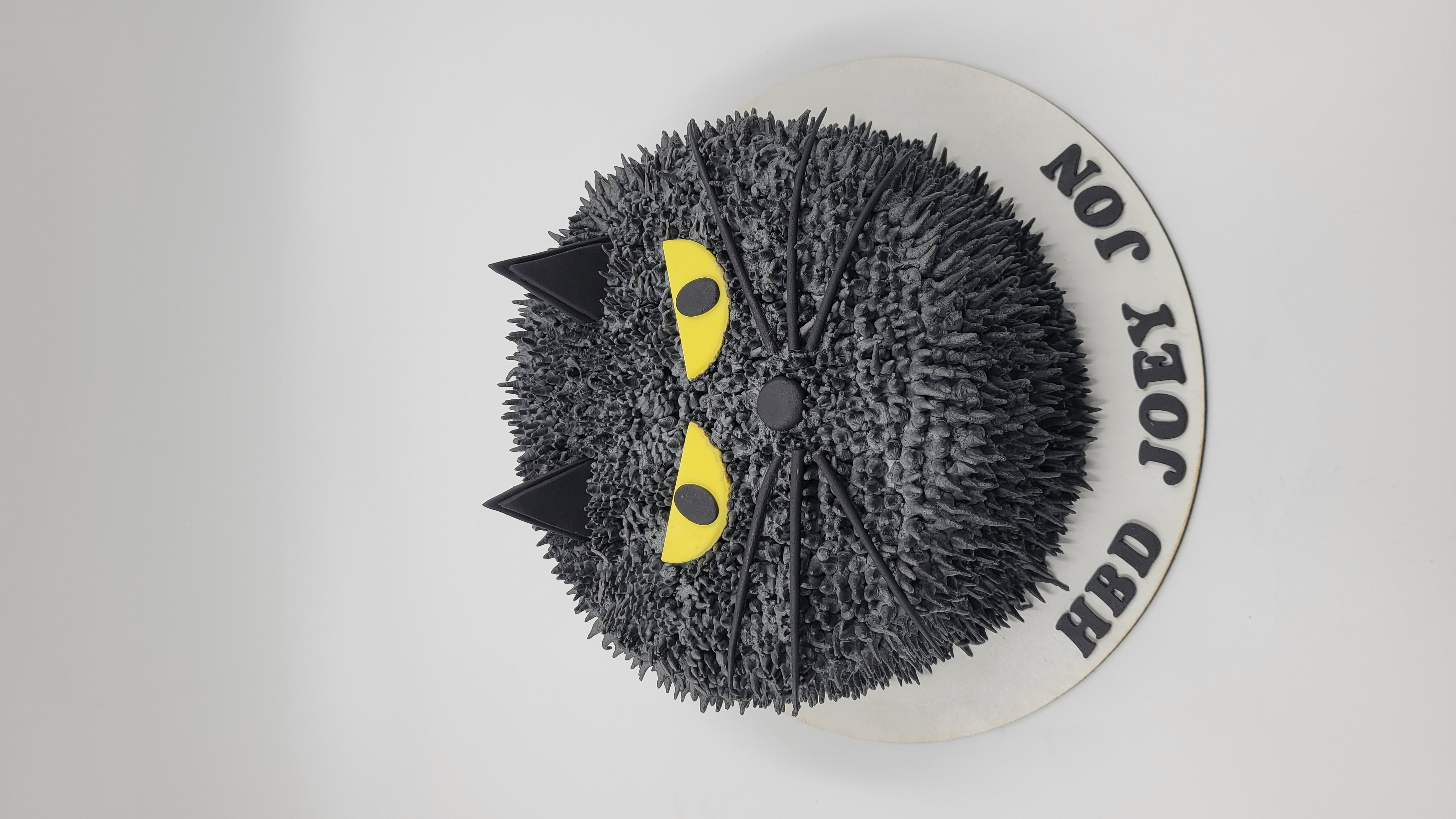 kedi suratlı  pasta