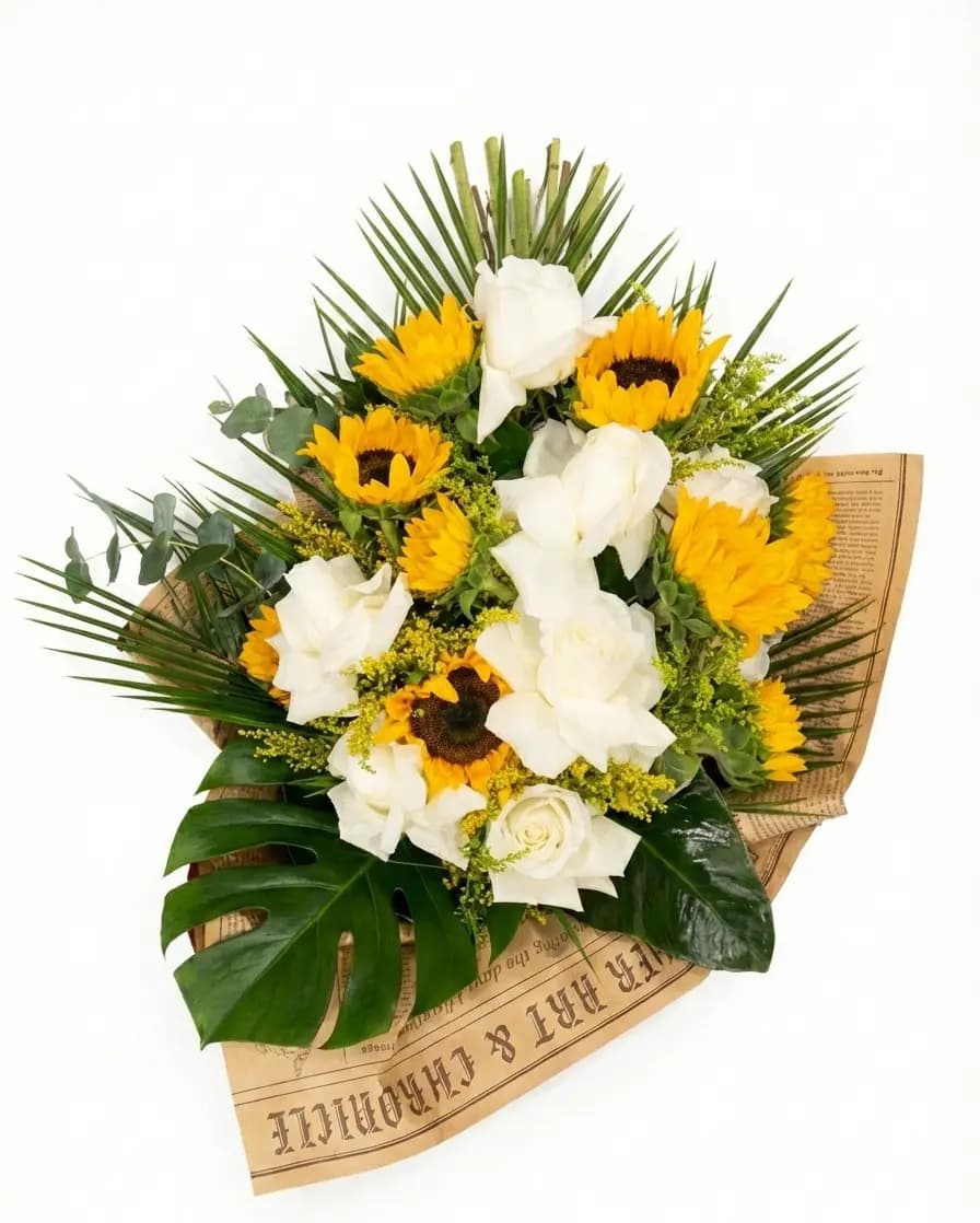 Güneşin gülümseme buketi