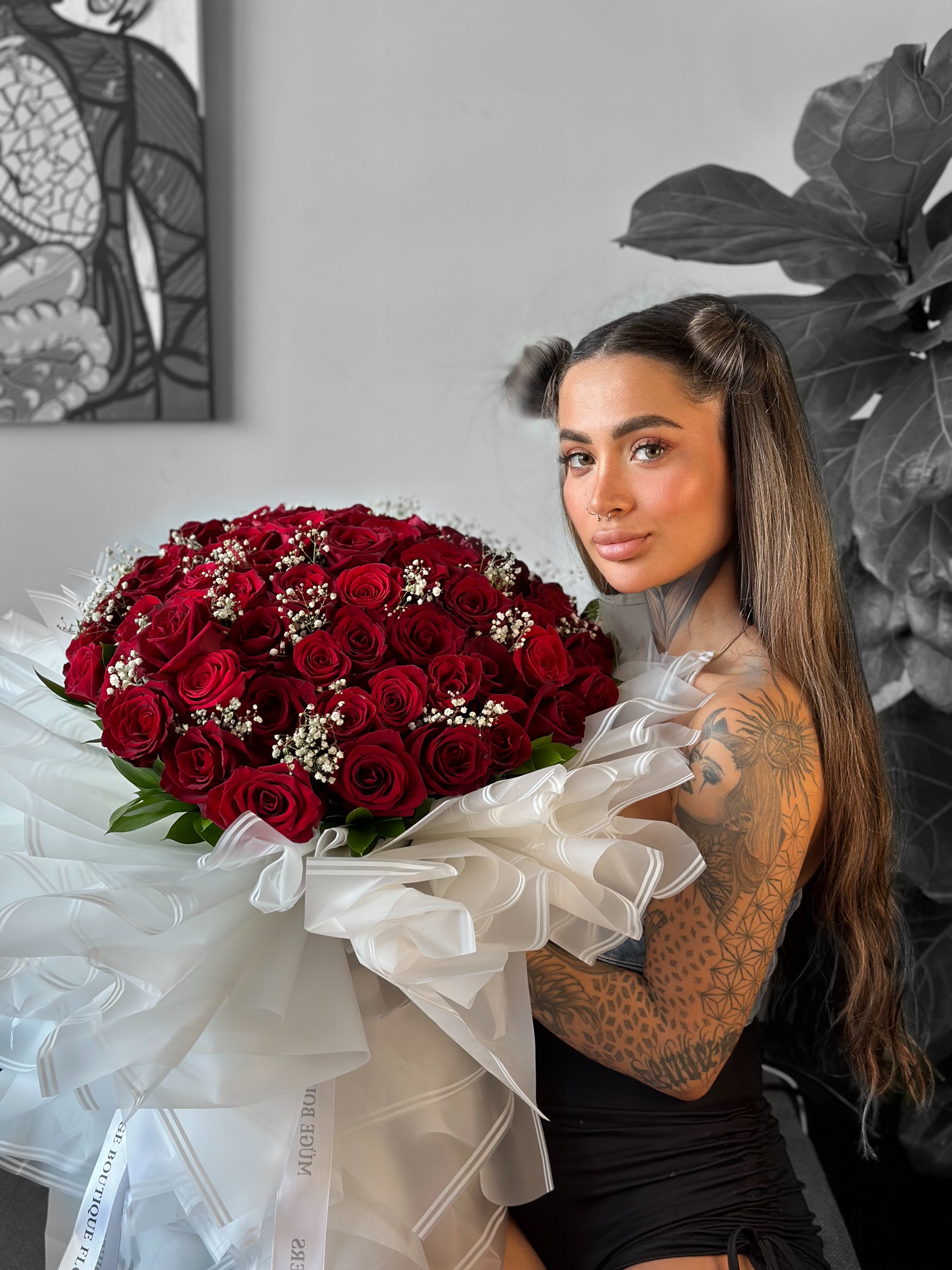 دسته گل رویایی 50 رز